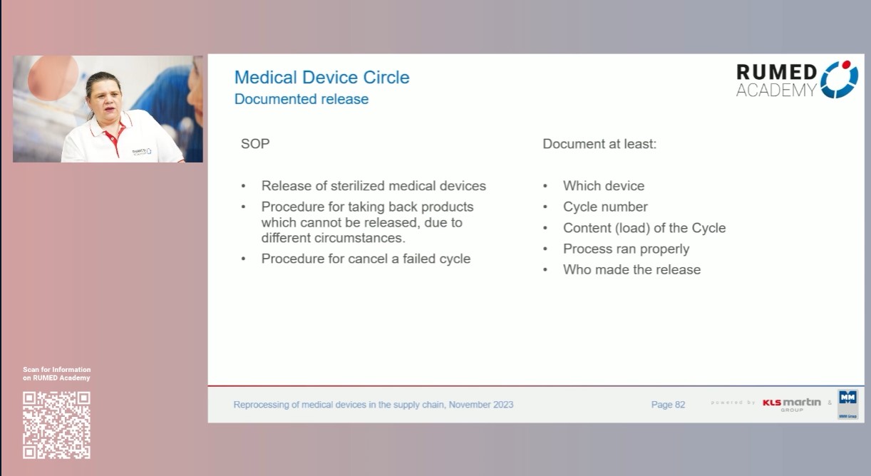 Reprocessing Technician RUMED (Level 1) - Module 11.0: Processing of Medical Devices in the Supply Chain I – thumbnail 12 of 15