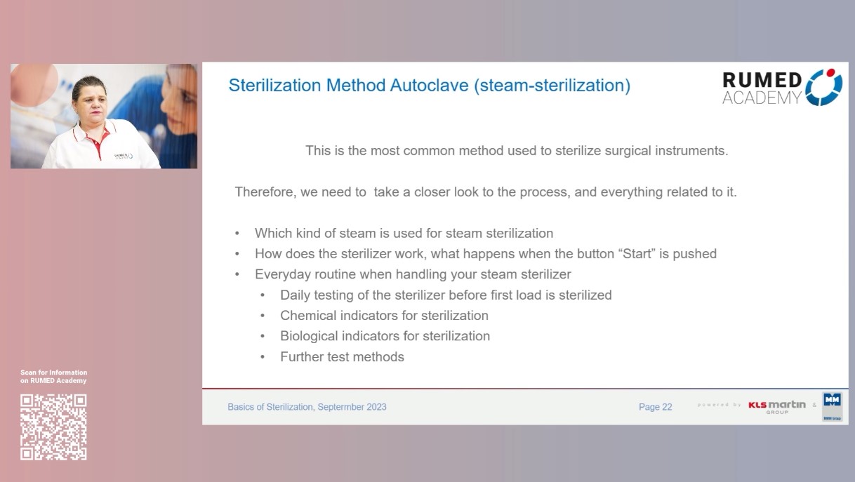 Reprocessing Technician RUMED (Level 1) - Module 4.0: Sterilization – thumbnail 13 of 29