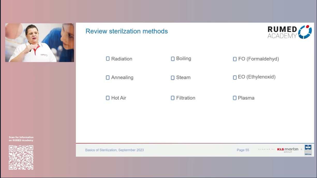 Reprocessing Technician RUMED (Level 1) - Module 4.0: Sterilization – thumbnail 20 of 29