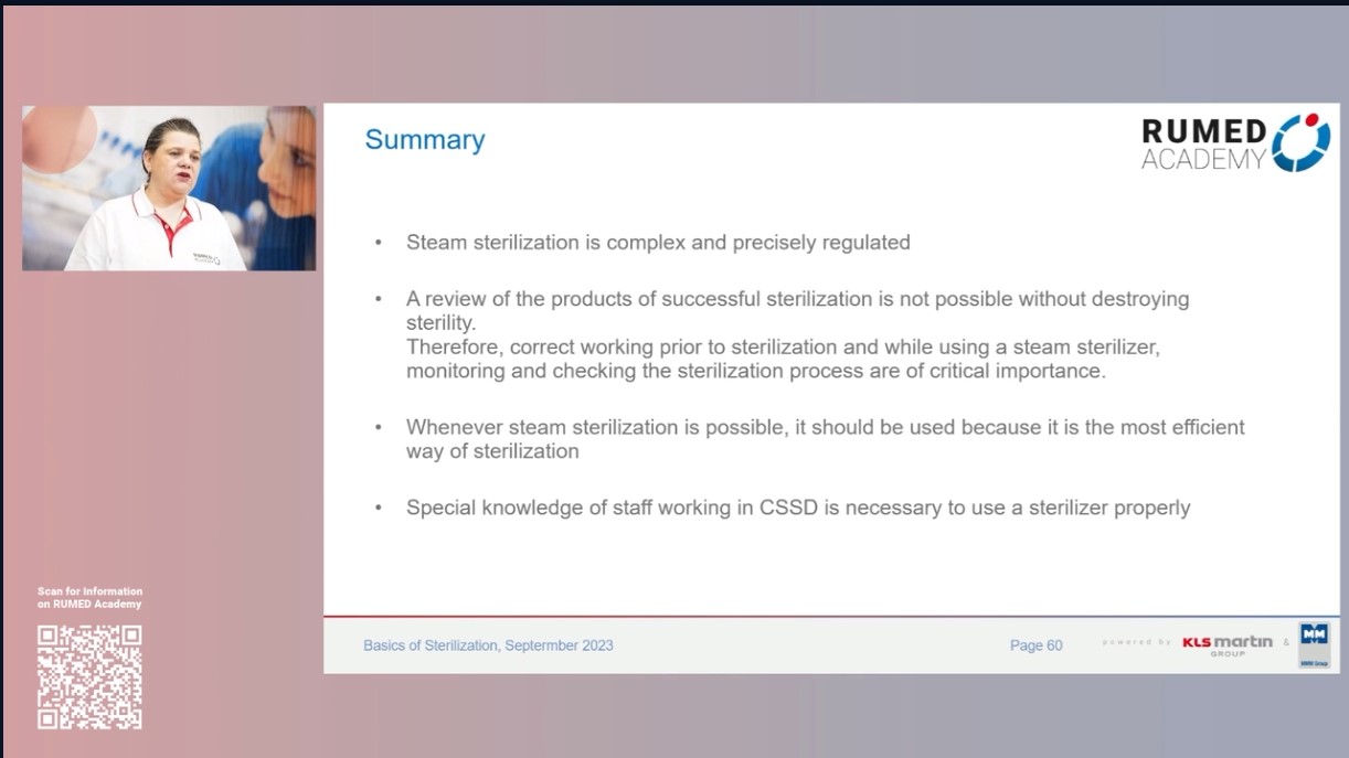 Reprocessing Technician RUMED (Level 1) - Module 4.0: Sterilization – thumbnail 27 of 29