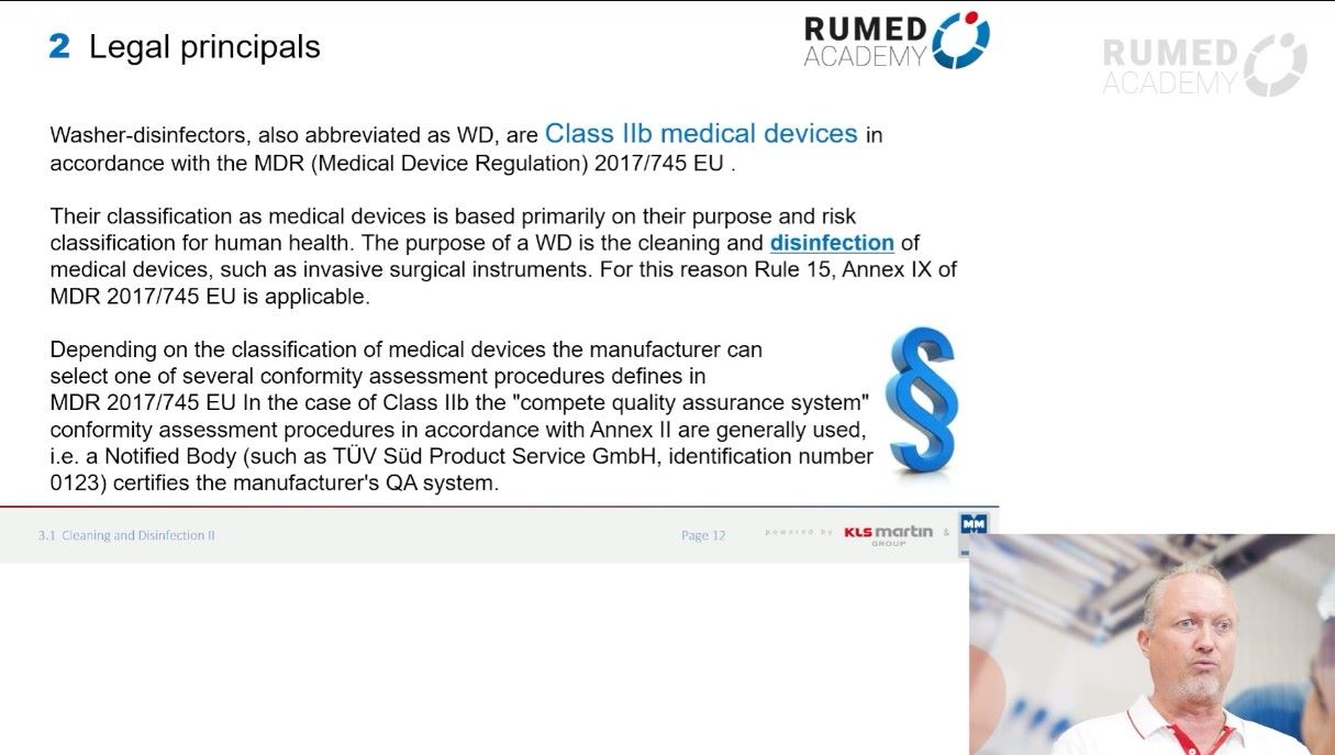 Reprocessing Technician RUMED (Level 1) - Module 3.1: Cleaning and Disinfection II – thumbnail 2 of 11