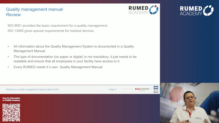 Reprocessing Technician RUMED (Level 2) - Module 7.1: Quality Management and Validation II – thumbnail 2 of 13