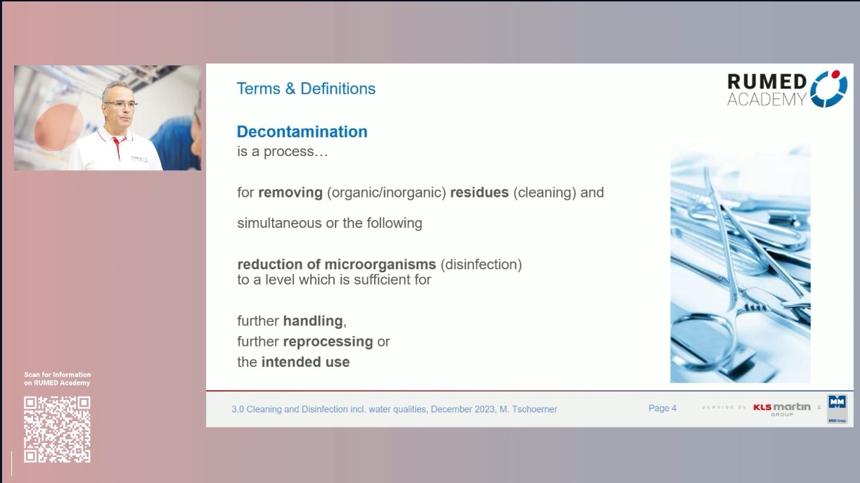 Reprocessing Technician RUMED (Level 1) - Module 3.0: Cleaning and Disinfection I – thumbnail 2 of 15