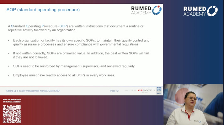Reprocessing Technician RUMED (Level 2) - Module 7.1: Quality Management and Validation II – thumbnail 3 of 13