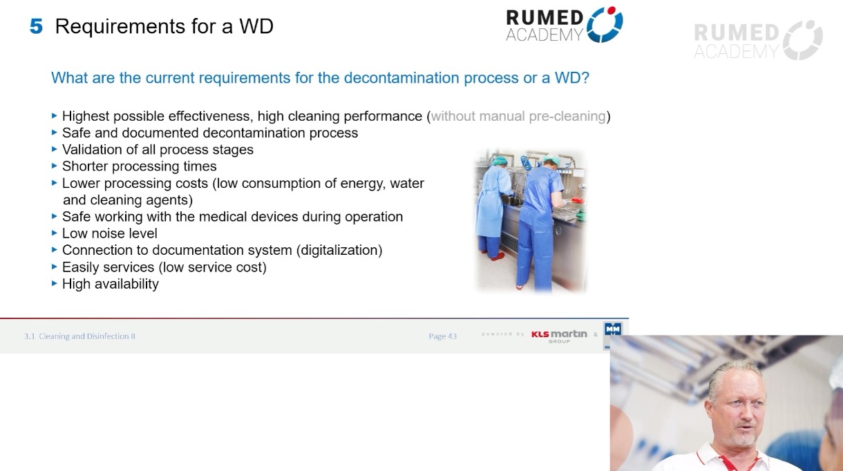Reprocessing Technician RUMED (Level 1) - Module 3.1: Cleaning and Disinfection II – thumbnail 4 of 11