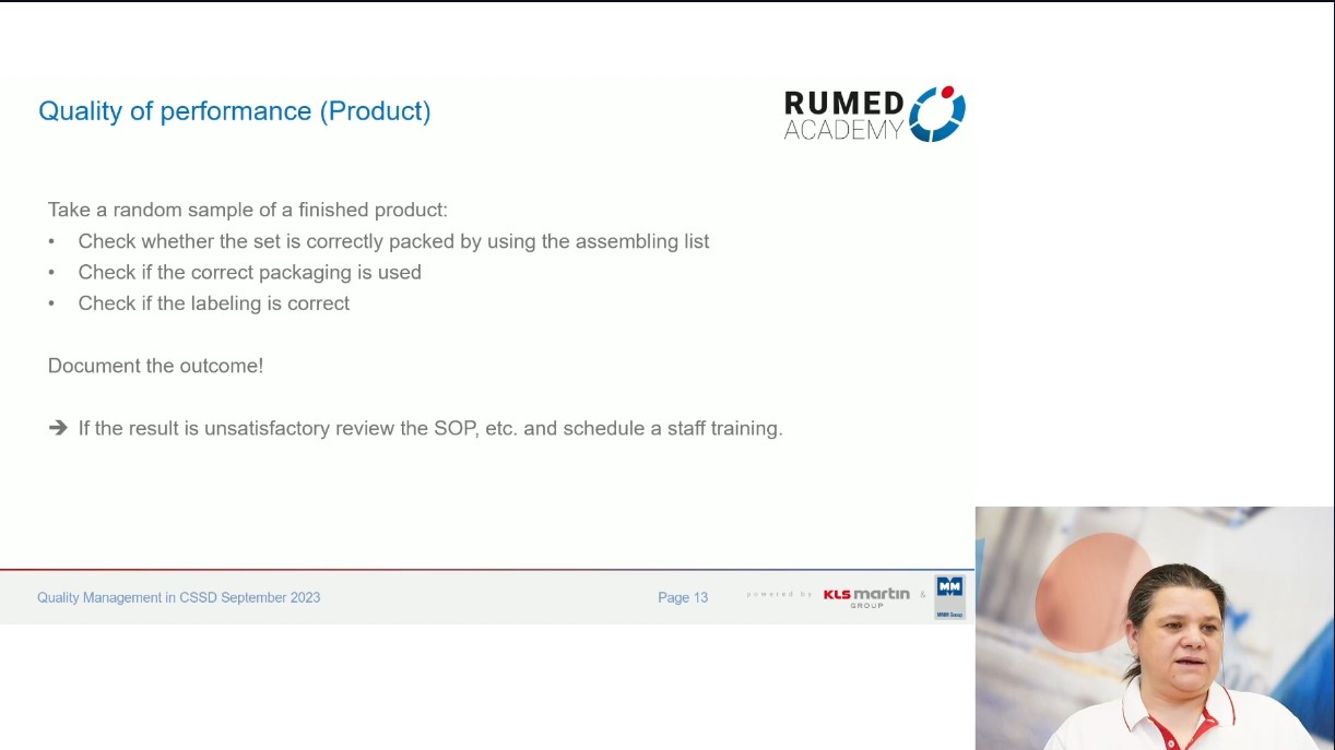 Reprocessing Technician RUMED (Level 1) - Module 7.0: Quality Management and Validation I – thumbnail 6 of 24