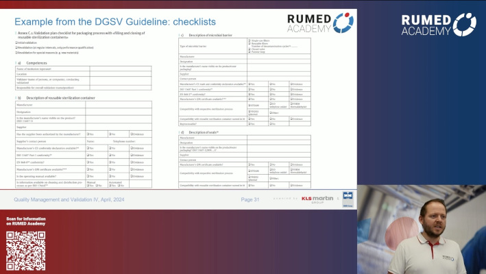 Reprocessing Technician RUMED (Level 2) - Module 7.3: Quality Management and Validation IV – thumbnail 5 of 8
