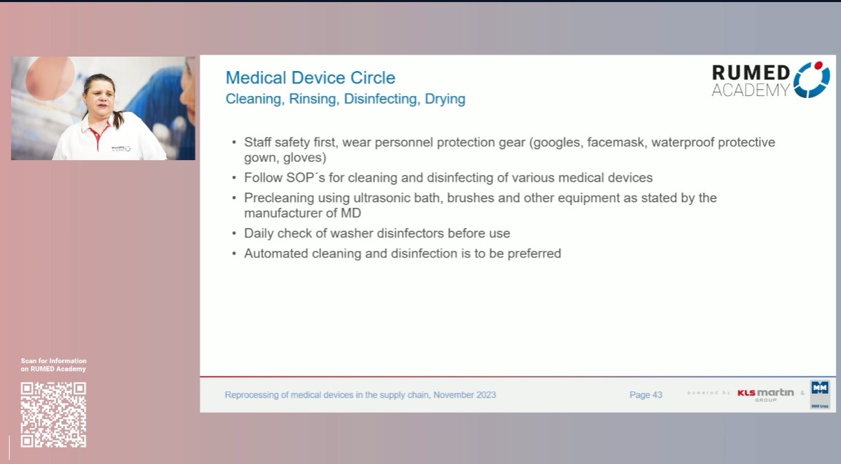 Reprocessing Technician RUMED (Level 1) - Module 11.0: Processing of Medical Devices in the Supply Chain I – thumbnail 7 of 15