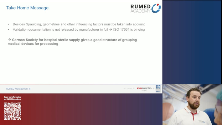 Reprocessing Technician RUMED (Level 2) - Module 8.2: RUMED Management III – thumbnail 7 of 7